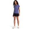 image:imageReebok Womens Small Logo Short Sleeve Crewneck TShirt Lightweight Moisture WickingTwilight Purple  Id Performance