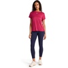 image:imageReebok Womens Small Logo Short Sleeve Crewneck TShirt Lightweight Moisture WickingVector Very Berry Heather  Id Train