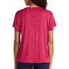 image:imageReebok Womens Small Logo Short Sleeve Crewneck TShirt Lightweight Moisture WickingVector Very Berry Heather  Id Train