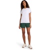 image:imageReebok Womens Small Logo Short Sleeve Crewneck TShirt Lightweight Moisture WickingWhite  Id Performance Tech