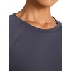image:imageReebok Womens Spirit Raglan Crewneck TShirt Standard Fit Lightweight Stretch Poly Performance FabricIndia Ink