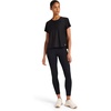 image:imageReebok Womens Tech Short Sleeve Crewneck TShirt Standard Fit Lightweight Stretch Heathered Poly FabricBlack Heather
