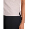 image:imageReebok Womens Tech Short Sleeve Crewneck TShirt Standard Fit Lightweight Stretch Heathered Poly FabricOpal Grey Heather