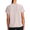 image:imageReebok Womens Tech Short Sleeve Crewneck TShirt Standard Fit Lightweight Stretch Heathered Poly FabricOpal Grey Heather