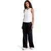image:imageReebok Womens Tonal Wide Leg Sweatpant Standard Fit 30 Inseam Midweight CottonPoly FabricBlack