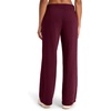 image:imageReebok Womens Tonal Wide Leg Sweatpant Standard Fit 30 Inseam Midweight CottonPoly FabricBlack Cherry