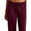 image:imageReebok Womens Tonal Wide Leg Sweatpant Standard Fit 30 Inseam Midweight CottonPoly FabricBlack Cherry