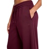 image:imageReebok Womens Tonal Wide Leg Sweatpant Standard Fit 30 Inseam Midweight CottonPoly FabricBlack Cherry