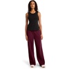 image:imageReebok Womens Tonal Wide Leg Sweatpant Standard Fit 30 Inseam Midweight CottonPoly FabricBlack Cherry