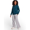 image:imageReebok Womens Tonal Wide Leg Sweatpant Standard Fit 30 Inseam Midweight CottonPoly FabricGrey Heather