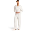 image:imageReebok Womens Tonal Wide Leg Sweatpant Standard Fit 30 Inseam Midweight CottonPoly FabricVector Chalk Heather