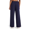 image:imageReebok Womens Tonal Wide Leg Sweatpant Standard Fit 30 Inseam Midweight CottonPoly FabricVector Navy
