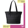 image:imageReebok Womens Tote Bag  Large Lightweight Puffer Travel Tote with Zipper  Carry On Shoulder Bag Work Bags for WomenBeatrice All Black