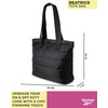 image:imageReebok Womens Tote Bag  Large Lightweight Puffer Travel Tote with Zipper  Carry On Shoulder Bag Work Bags for WomenBeatrice All Black