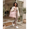 image:imageReebok Womens Tote Bag  Large Lightweight Puffer Travel Tote with Zipper  Carry On Shoulder Bag Work Bags for WomenClementine Smokey Rose