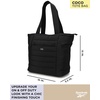 image:imageReebok Womens Tote Bag  Large Lightweight Puffer Travel Tote with Zipper  Carry On Shoulder Bag Work Bags for WomenCoco Black