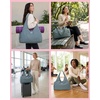 image:imageReebok Womens Tote Bag Lightweight Carry On for Travel Work amp Shopping  DuffelStyle Hybrid Design Full Zipper Closure Elastic Yoga Mat Holder Spacious for Gym Workouts amp CommutesCollete Green