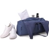 image:imageReebok Womens Tote Bag Lightweight Carry On for Travel Work amp Shopping  DuffelStyle Hybrid Design Full Zipper Closure Elastic Yoga Mat Holder Spacious for Gym Workouts amp CommutesCollete Dusty Indigo