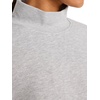 image:imageReebok Womens Vector Mock Neck Sweatshirt Standard Fit Midweight Cottonpoly FabricGrey Heather