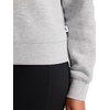 image:imageReebok Womens Vector Mock Neck Sweatshirt Standard Fit Midweight Cottonpoly FabricGrey Heather