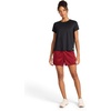 image:imageReebok Womens Weightless Short Sleeve Mesh Crewneck TShirt Standard Fit Stretch Poly FabricBlack