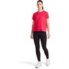 image:imageReebok Womens Weightless Short Sleeve Mesh Crewneck TShirt Standard Fit Stretch Poly FabricLove Potion