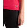 image:imageReebok Womens Weightless Short Sleeve Mesh Crewneck TShirt Standard Fit Stretch Poly FabricLove Potion