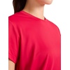 image:imageReebok Womens Weightless Short Sleeve Mesh Crewneck TShirt Standard Fit Stretch Poly FabricLove Potion