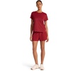 image:imageReebok Womens Weightless Short Sleeve Mesh Crewneck TShirt Standard Fit Stretch Poly FabricRetro Red