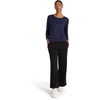 image:imageReebok Womens Wide Leg Sweatpant Standard Fit 30 Inseam Midweight CottonPoly Fleece FabricBlackWhite