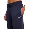 image:imageReebok Womens Wide Leg Sweatpant Standard Fit 30 Inseam Midweight CottonPoly Fleece FabricDark Sapphire