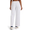 image:imageReebok Womens Wide Leg Sweatpant Standard Fit 30 Inseam Midweight CottonPoly Fleece FabricEgret HeatherBlack
