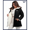 image:imageReebok Womens Winter Jacket  Sherpa Fleece Lined Reversible Insulated Puffer Parka Winter Coats for Women with Faux Fur HoodBlack Ink