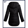 image:imageReebok Womens Winter Jacket  Sherpa Fleece Lined Reversible Insulated Puffer Parka Winter Coats for Women with Faux Fur HoodBlack Ink