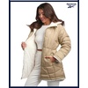 image:imageReebok Womens Winter Jacket  Sherpa Fleece Lined Reversible Insulated Puffer Parka Winter Coats for Women with Faux Fur HoodChampagne