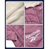 image:imageReebok Womens Winter Jacket  Sherpa Fleece Lined Reversible Insulated Puffer Parka Winter Coats for Women with Faux Fur HoodOrchid Pink