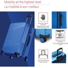 image:imagebugatti Reebok Go Collection 20 Inch Hard Shell Spinner Carry On Luggage for Airplanes ABSPC Hardside Suitcase with 360Degree Spinner Wheels Retractable Handle Airline Approved Blue
