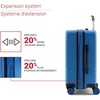 image:imagebugatti Reebok Go Collection 20 Inch Hard Shell Spinner Carry On Luggage for Airplanes ABSPC Hardside Suitcase with 360Degree Spinner Wheels Retractable Handle Airline Approved Blue