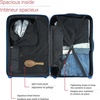 image:imagebugatti Reebok Go Collection 20 Inch Hard Shell Spinner Carry On Luggage for Airplanes ABSPC Hardside Suitcase with 360Degree Spinner Wheels Retractable Handle Airline Approved Blue