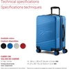 image:imagebugatti Reebok Go Collection 20 Inch Hard Shell Spinner Carry On Luggage for Airplanes ABSPC Hardside Suitcase with 360Degree Spinner Wheels Retractable Handle Airline Approved Blue