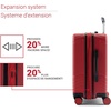 image:imagebugatti Reebok Go Collection 20 Inch Hard Shell Spinner Carry On Luggage for Airplanes ABSPC Hardside Suitcase with 360Degree Spinner Wheels Retractable Handle Airline Approved Red