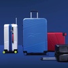 image:imagebugatti Reebok Go Collection 28 Inch Hard Shell Luggage for Airplanes Large ABSPC Hardside Expandable Suitcase with 360Degree Spinner Wheels Retractable Handle Includes Shoe Bag Red
