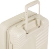 image:imagebugatti Reebok Playmaker CarryOn Luggage Hard Shell Light Beige  Playmaker  Carryon TSA Lock 360 Spinner Wheels Dual Compartment Telescoping HandleLight Beige