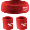 image:image3pc Unisex Athletic Sweatband Set  225in Workout Headband amp 325in Wristbands wStay Dry Technology Terry Cloth Band MoistureWicking Fabric  Quality Fitness Accessories for Active ComfortReebokRed