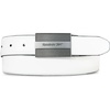 image:imageReebok Mens Golf Belt  Athletic Performance  Lightweight  Casual  Breathable  Comfort  VersatileReversible Leather  WhiteGrey
