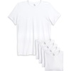 image:imageReebok Mens Undershirts  5 Pack Cotton Crewneck amp VNeck Short Sleeve  Smooth DistractionFree Layering Fit Breathable Softness with Flexible Comfort That Feels Great All DayCrew White