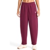 image:imageReebok Womens Barrel Pant Standard Fit 28 Inseam Midweight CottonPoly FabricBlack Cherry