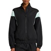 image:imageReebok Womens Bv Woven Jacket Standard Fit Lightweight Nylon Woven FabricBlackGlitch Aqua