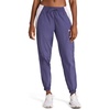 image:imageReebok Womens Bv Woven Pant Standard Fit 29 Inseam Lightweight Nylon Crinkle Woven FabricTwilight Purple