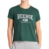 image:imageReebok Womens Classic Athletic Graphic Crewneck Cropped TShirtPineneedle